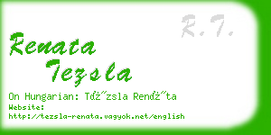 renata tezsla business card